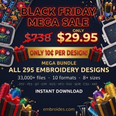 Mega Bundle: All Embroidery Designs Mega Bundle: All Embroidery Designs