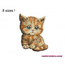 Kitten Embroidery Design Image