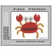 Crab Embroidery Design Format Size