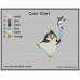 Pinguin And Fish Embroidery Design Color Chart Image