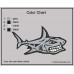 Shark Embroidery Design Color Chart