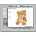 Bear Teddy Embroidery Design Format Size