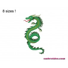 Dragon Snake Embroidery Design