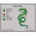 Dragon Snake Embroidery Design Color Chart