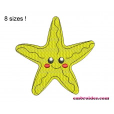 Starfish Embroidery Design