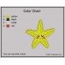 Starfish Embroidery Design Color Chart