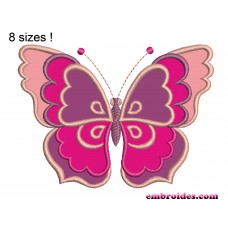 Image Gorgeous Butterfly Applique Embroidery Design