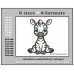 Zebra Sit Applique Embroidery Design Format Size