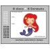 Mermaid Applique Embroidery Design Format Size