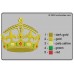 Image Embroidery Design Crown Gold Color Chart 