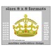 Crown Gold Image Embroidery DesignFormat and Size (in) Chart 
