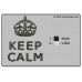 Image Embroidery Design Keep Calm Crown Black Color Chart 