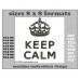 Image Embroidery Design Keep Calm Crown Black Format and Size (cm) Chart 