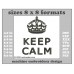 Image Embroidery Design Keep Calm Crown Black Format and Size (in) Chart 