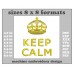 Image Embroidery Design Keep Calm Crown Gold Format and Size (in) Chart 