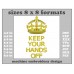 Image Embroidery Design Keep Your Hands Off Gold Format and Size (in) Chart 