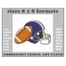 Image American Football Accessories Embroidery Design Size Format