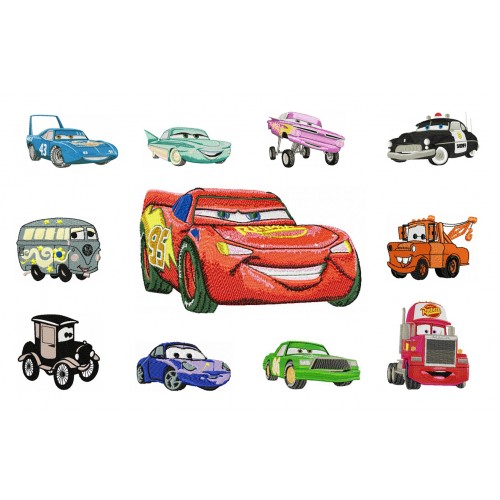 Machine Embroidery Patterns * CARS 1 20 designs in 3 sizes 