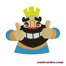 Image Embroidery Design King Clash Royale