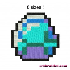 Image Diamond Minecraft Embroidery Design