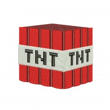 Image Minecraft TNT Dynamite Embroidery Design
