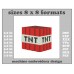 Image Embroidery Design Minecraft TNT Dynamite Format and Size (in) Chart 