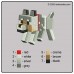 Image Wolf Dog Minecraft Embroidery Design Color Chart