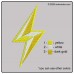 Image Lightning Bolt Gold Embroidery Design Color Chart