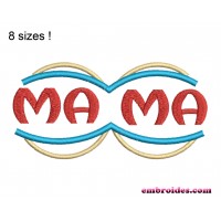 Mama Boobs Embroidery Design