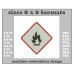Image Embroidery Design Danger Highly Flammable Sign Format and Size (in) Chart 