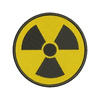 Image Radioactivity Sign Embroidery Design