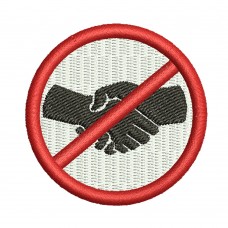 Image Don't shake hands Embroidery Design