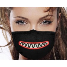 Photo Mouth Teeth On Mask Embroidery Design  
