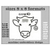 Image cow ID Bar Code Symbol Embroidery Design Sizes Formats