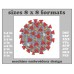 Image Embroidery Design Coronavirus Format and Size (in) Chart 