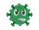Evil virus embroidery